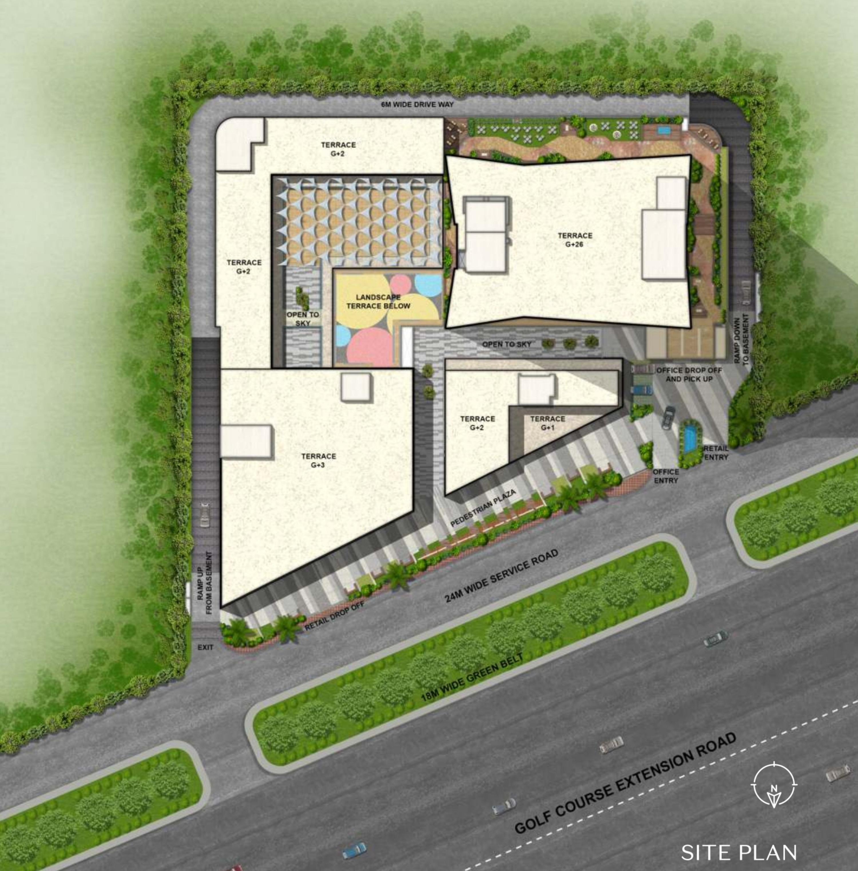 Site Plan Of AIPL Joy Gallery Gurgaon